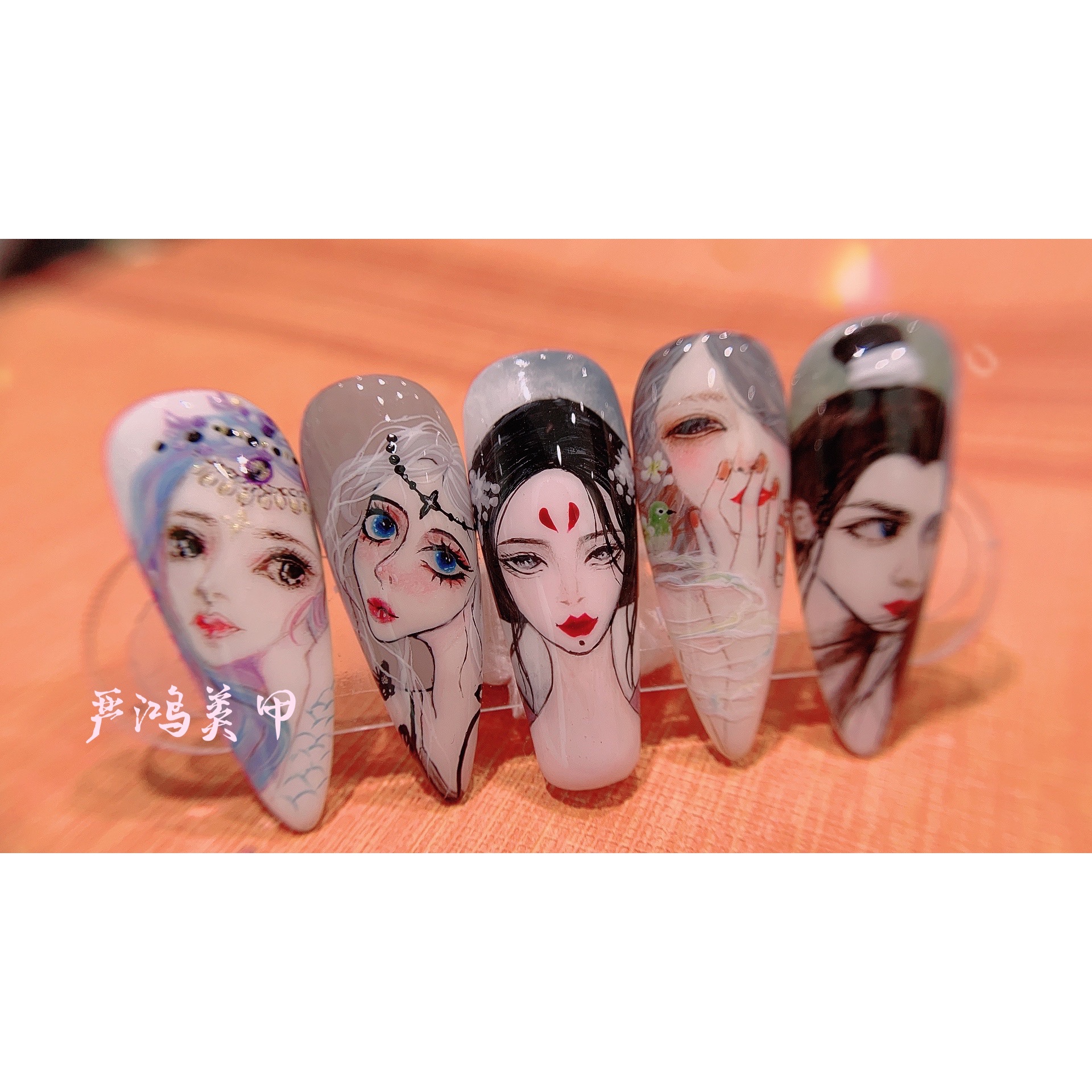 美甲班最新课程作品分析